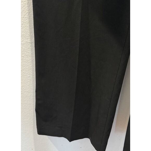 BEBE Women’s Size 10 Sleeveless Black Jumpsuit Pockets Deep V-Neck Classic Glam - Picture 5 of 8